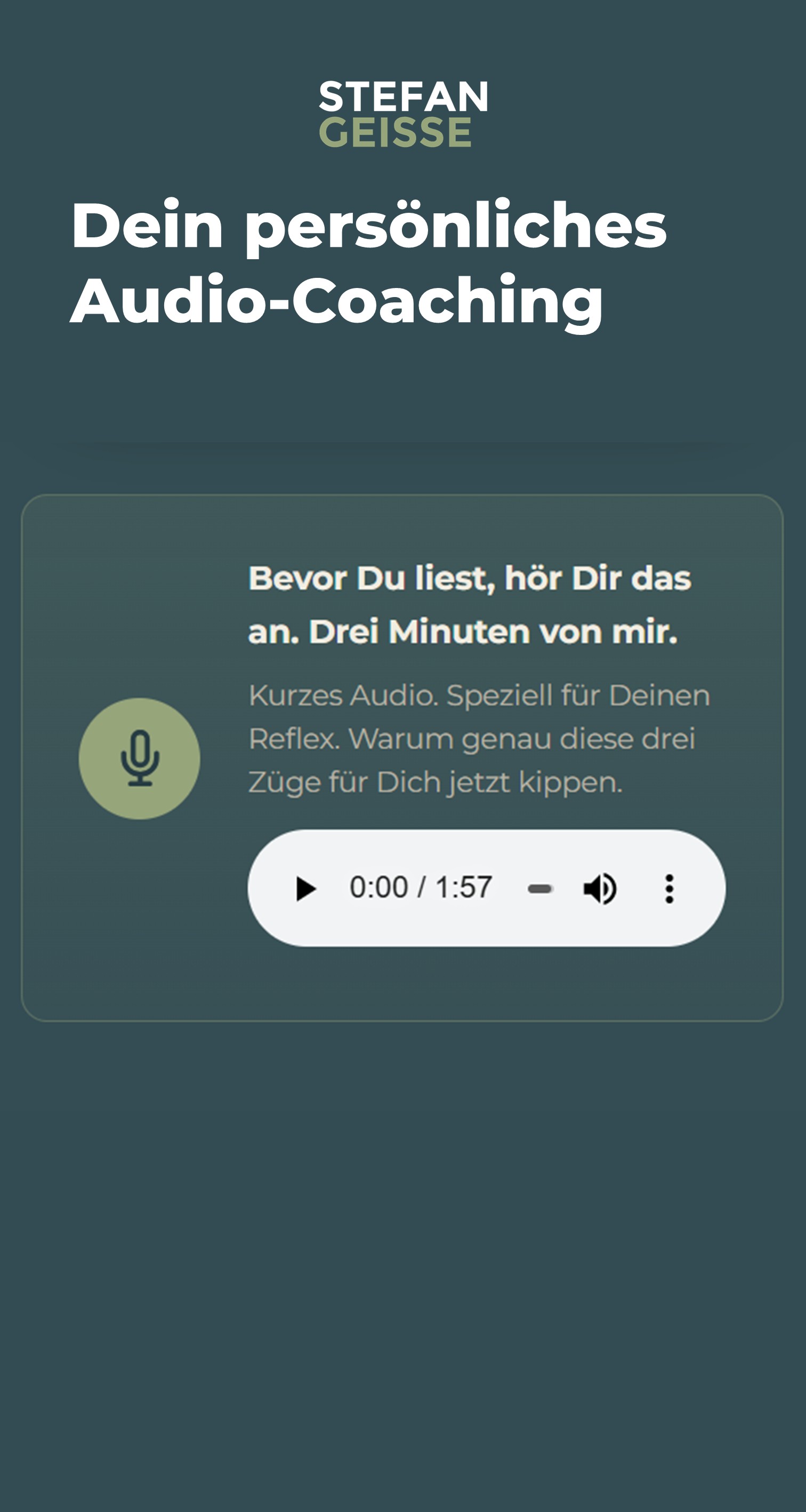 Audio-Coaching